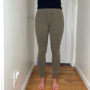 Army Green military style leggings